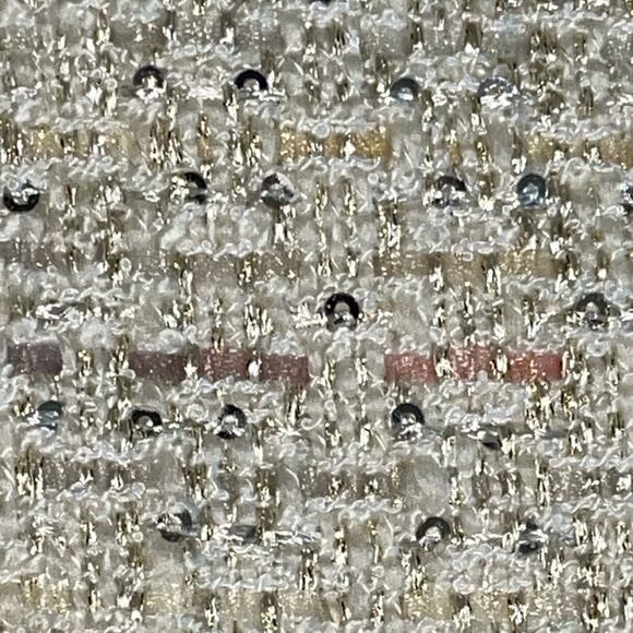 Tahari Sparkle Tweed Pink Champagne Mini Skirt size 16 - Picture 6 of 10